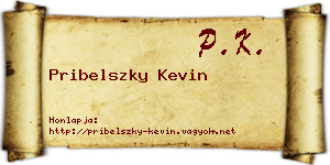 Pribelszky Kevin névjegykártya